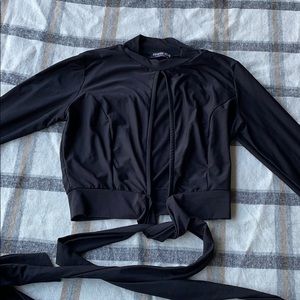 Black fashionova crop top